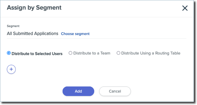 Assigning by Segment