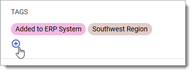 Adding a contact tag