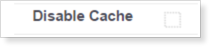 disable cache setting