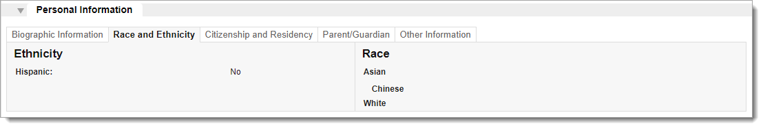 Race and ethnicity details