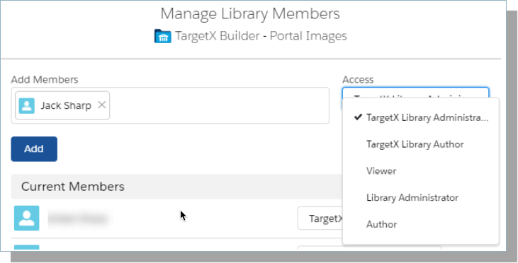 manage libraryy members