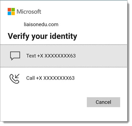 Microsoft two-factor authentication options