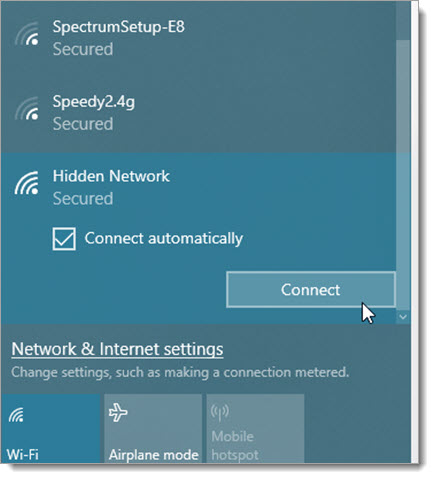 Connect to your wifi