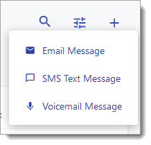 Selecting a new message type