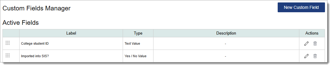 Custom Fields Manager with multiple Custom Fields and management functions