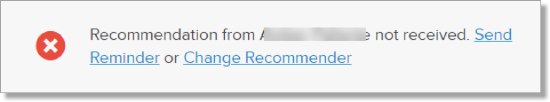 Recommender with name displayed correctly