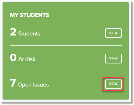 Open Issues in the My Students section