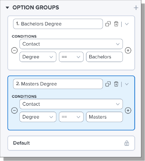 Option Group example