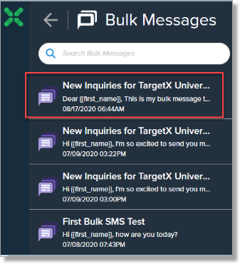 list of bulk sms messages