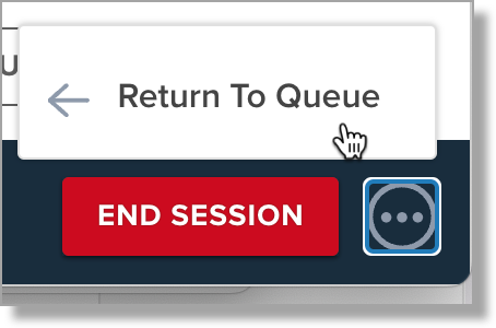 return to queue option
