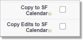sf calender fields unchecked