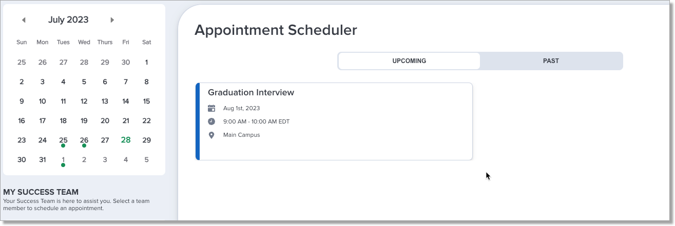 Appt Scheduler Interview example