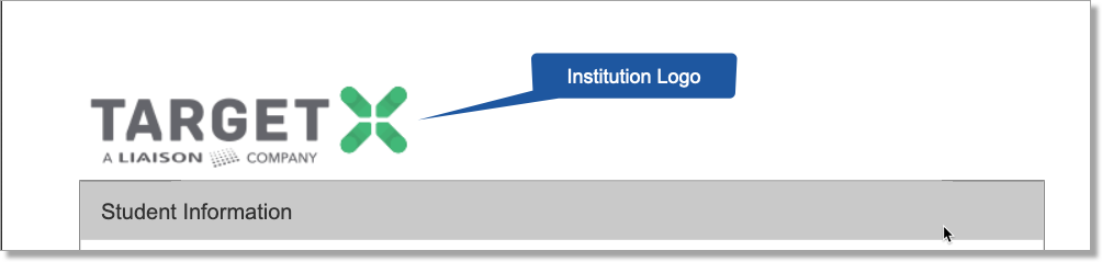 app review institution logo example