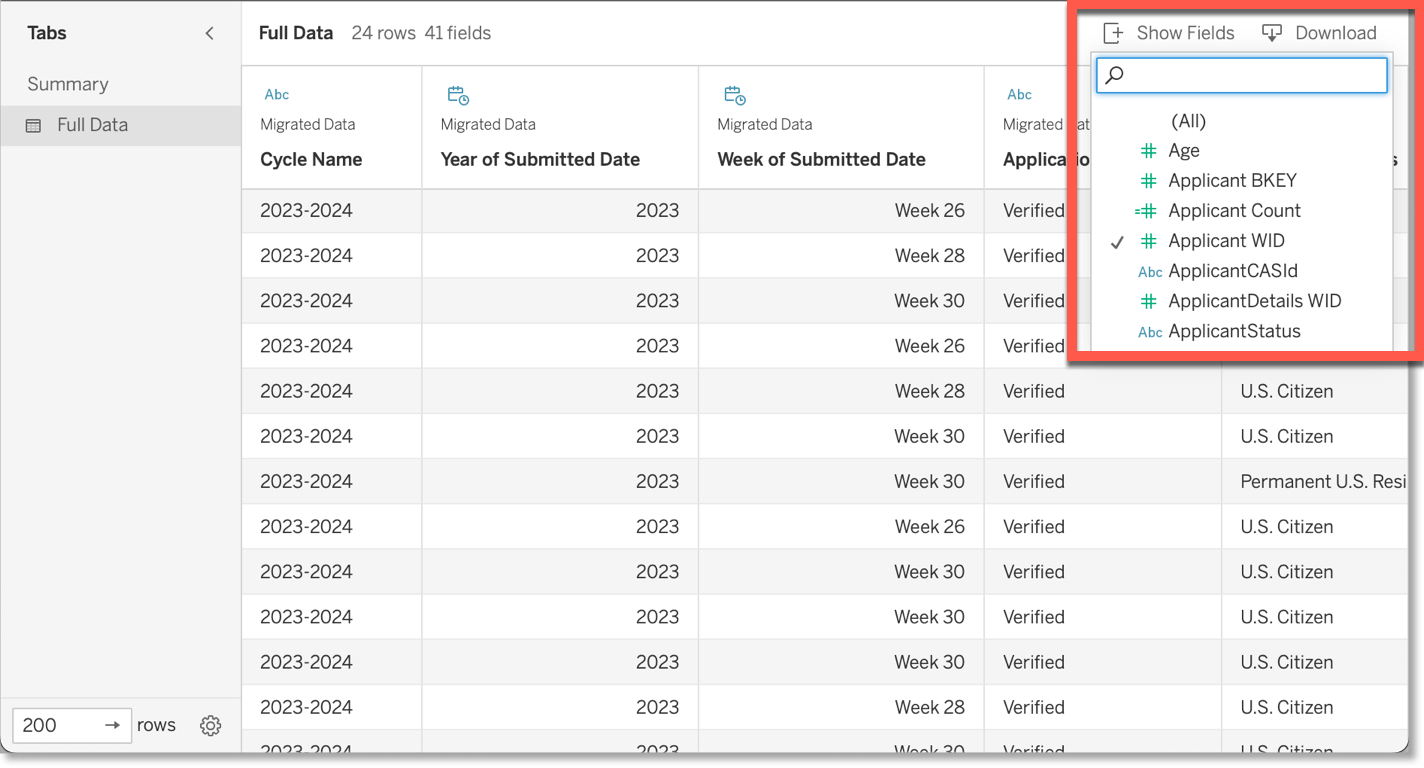 Analytics Download – Full Data Tab with Show Fields.jpg
