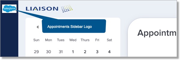 TargetX Appointments Sidebar Logo example