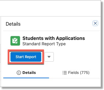 TargetX Students w App Start Report