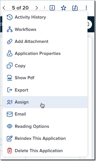 Assigning an applicant directly