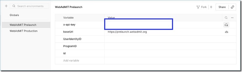 Adding API key to postman