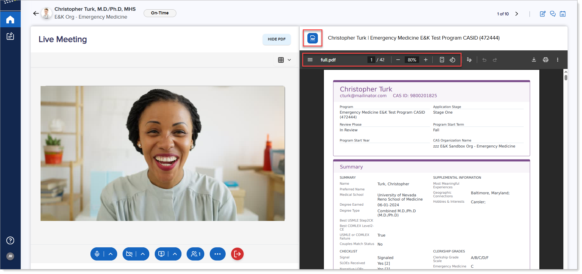 ResidencyCAS Interview Portal - Reviewing Applications.png