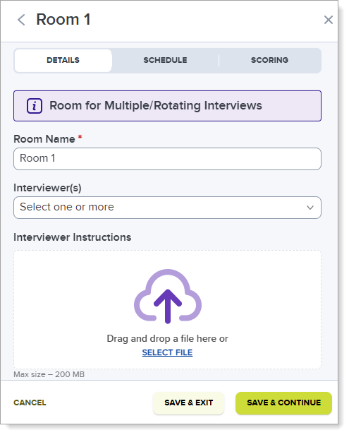 ResidencyCAS Interview Portal - Room Details.png