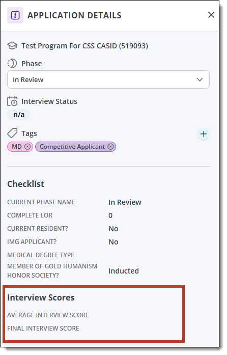 ResidencyCAS Interview Portal - Interview Scores in Program Portal.png