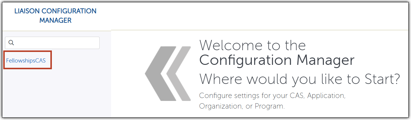 FellowshipsCAS_Help Center_Configuration Portal Guide_Accessing_Config Manager.png