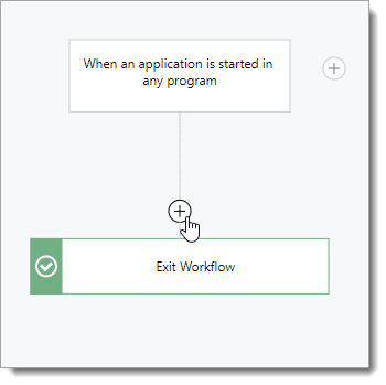 Adding an action to a workflow