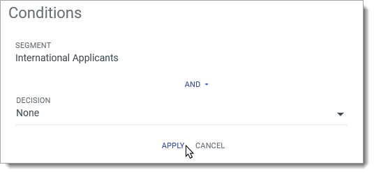 Applying a Segment filter