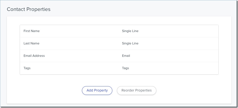 Adding a field to Contact Properties