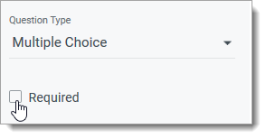 Required question checkbox